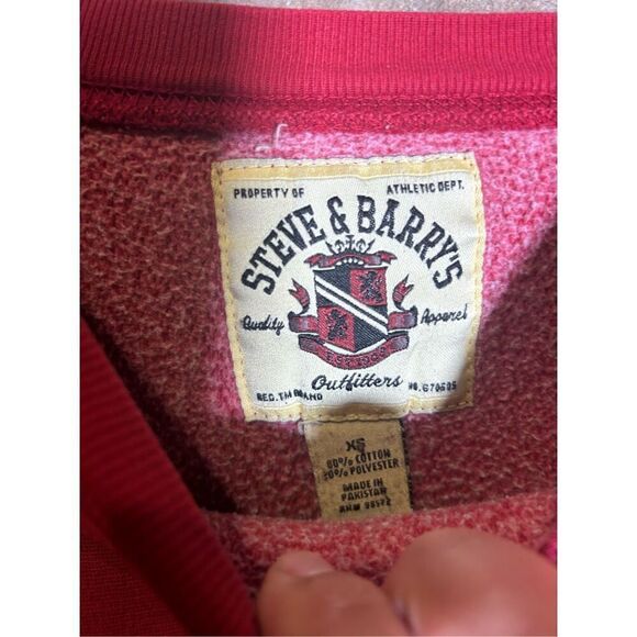 Vintage Y2K Embroidered Virginia Steve & Barry’s Heavyweight Crewneck Blue - Picture 3 of 4